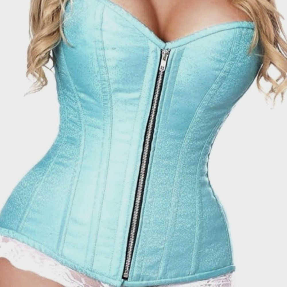 Daisy Corsets Top Drawer aqua brocade NWT Size 4X